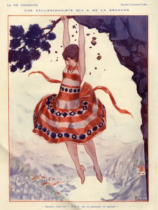 Framed Print : 1920s France La Vie Parisienne Magazine Plate