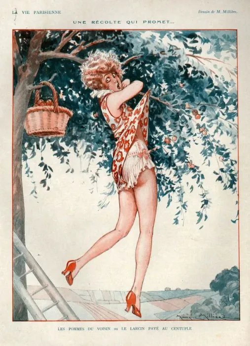 Framed Print : 1920s France La Vie Parisienne Magazine Plate