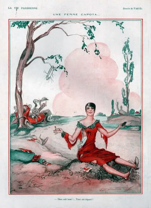 Framed Print : 1920s France La Vie Parisienne Magazine Plate Framed Print : 1920s France La Vie Parisienne Magazine Plate