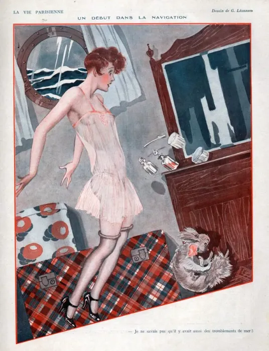 Framed Print : 1920s France La Vie Parisienne Magazine Plate