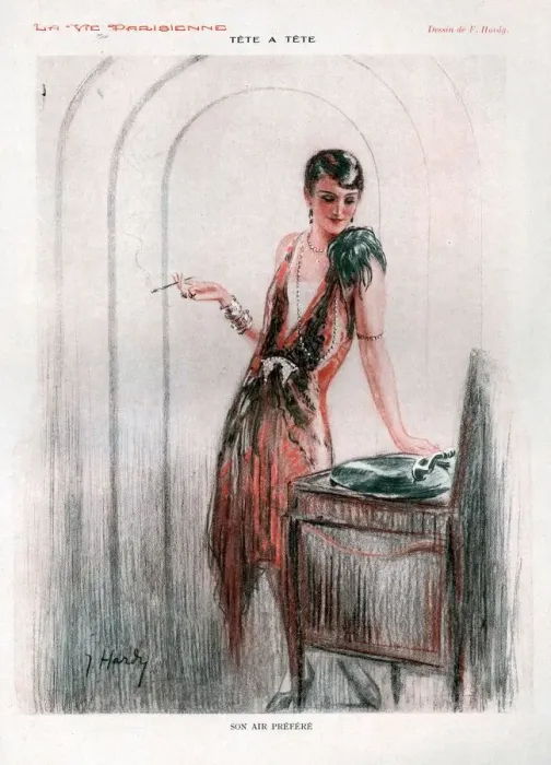 Framed Print : 1920s France La Vie Parisienne Magazine Plate Framed Print : 1920s France La Vie Parisienne Magazine Plate