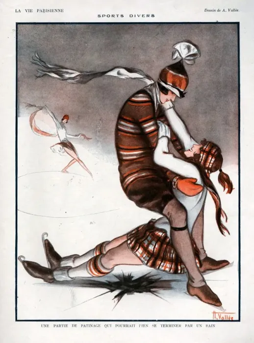 Framed Print : 1920s France La Vie Parisienne Magazine Plate Framed Print : 1920s France La Vie Parisienne Magazine Plate