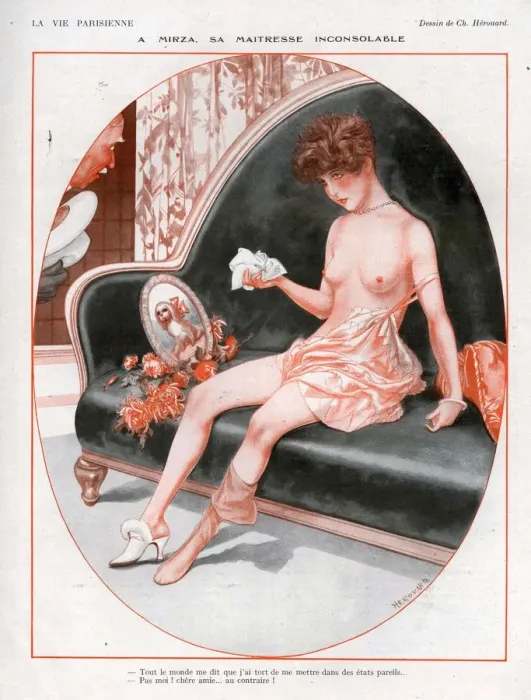 Framed Print : 1920s France La Vie Parisienne Magazine Plate Framed Print : 1920s France La Vie Parisienne Magazine Plate