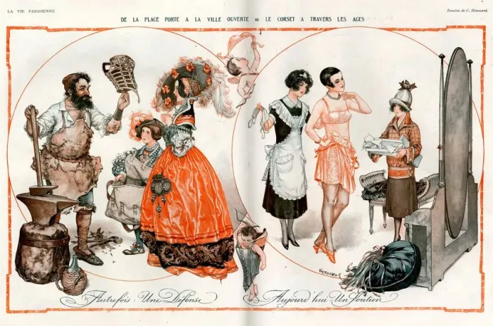 Framed Print : 1920s France La Vie Parisienne Magazine Plate Framed Print : 1920s France La Vie Parisienne Magazine Plate