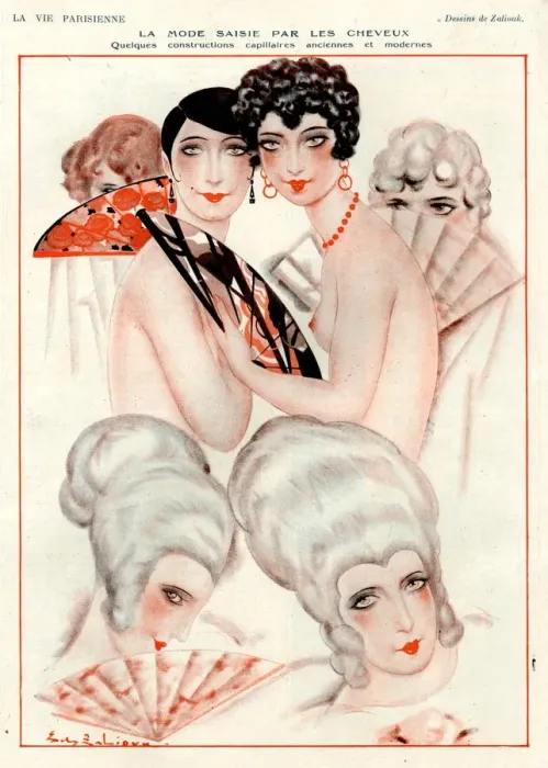 Framed Print : 1920s France La Vie Parisienne Magazine Plate Framed Print : 1920s France La Vie Parisienne Magazine Plate