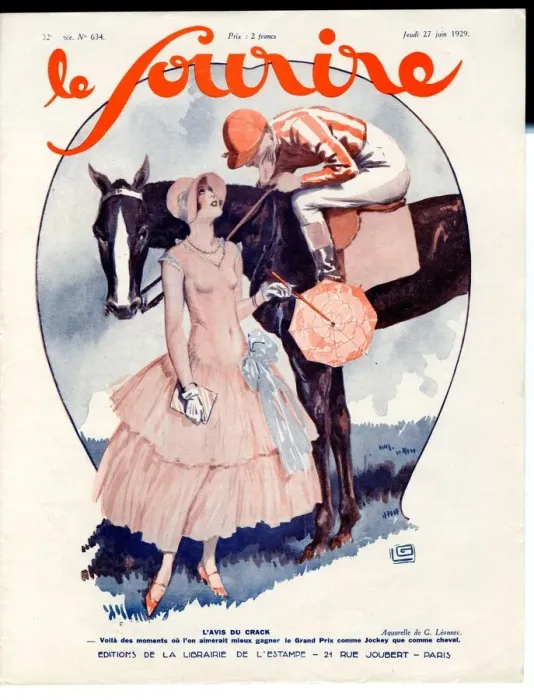 Framed Print : 1920s France Le Sourire Magazine Cover