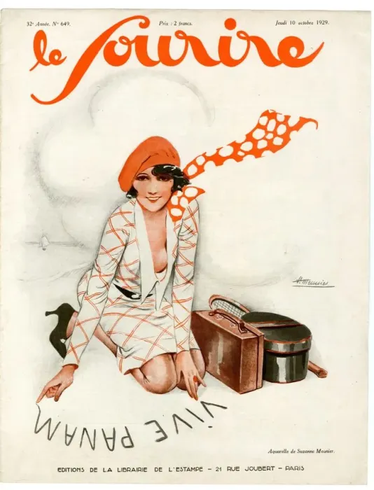 Framed Print : 1920s France Le Sourire Magazine Cover