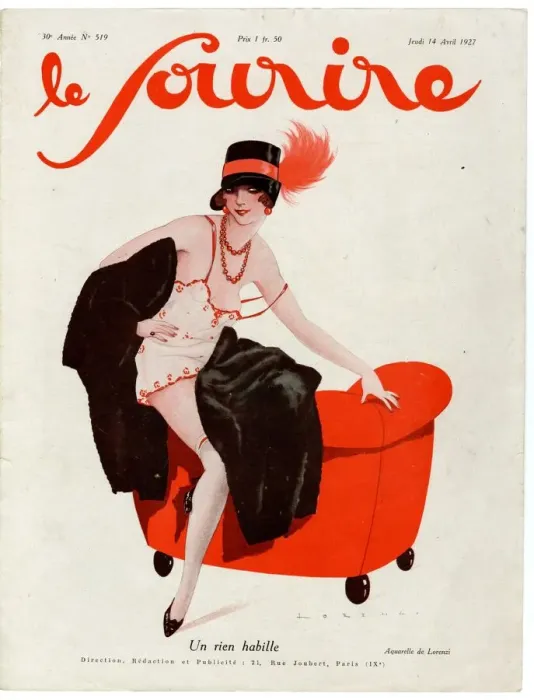 Framed Print : 1920s France Le Sourire Magazine Cover Framed Print : 1920s France Le Sourire Magazine Cover