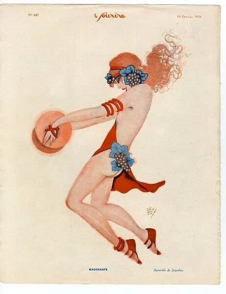 1920s France Le Sourire Magazine Plate