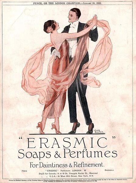 1920s UK erasmic soap perfume evening-dress womens mens womens menAs dancing