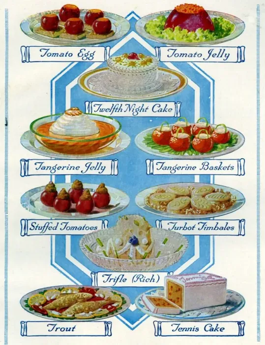 Framed Print : 1920s UK Food Magazine Plate Framed Print : 1920s UK Food Magazine Plate