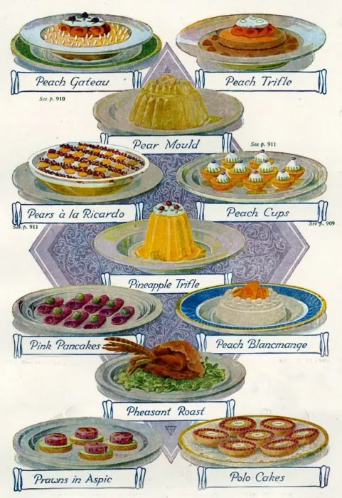 Framed Print : 1920s UK Food Magazine Plate