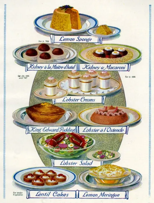 Framed Print : 1920s UK Food Magazine Plate Framed Print : 1920s UK Food Magazine Plate