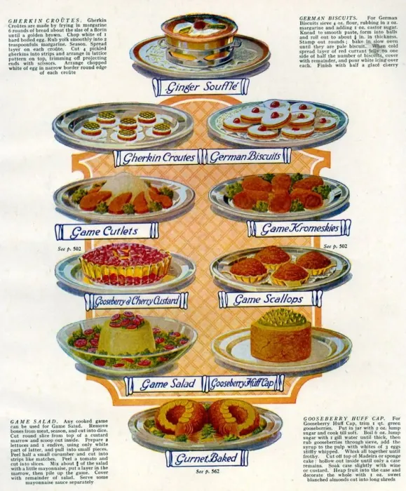Framed Print : 1920s UK Food Magazine Plate Framed Print : 1920s UK Food Magazine Plate
