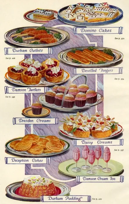 Framed Print : 1920s UK Food Magazine Plate