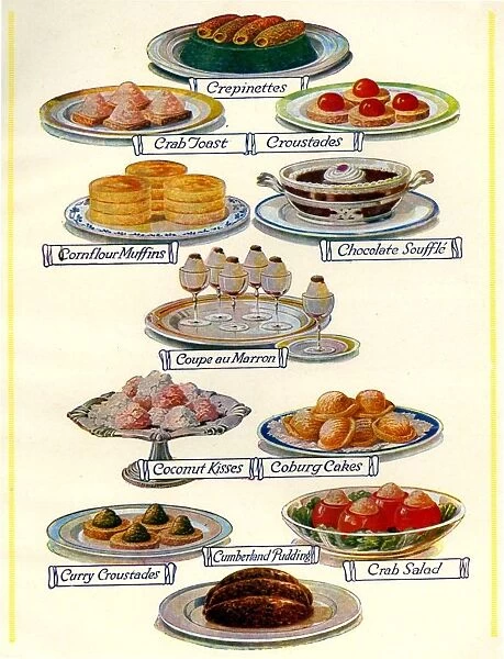 1920s UK Food Magazine Plate