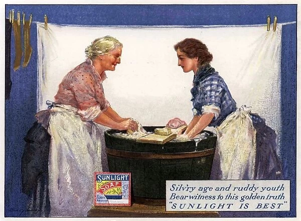1920s, UK, Sunlight Soap, Magazine Advert