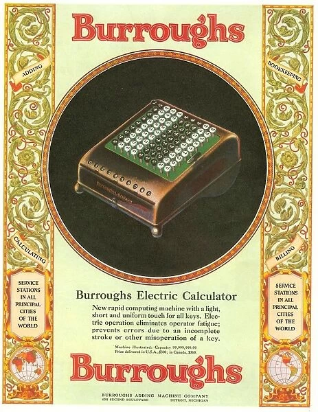 1920s USA equipment burroughs adding machines accountants