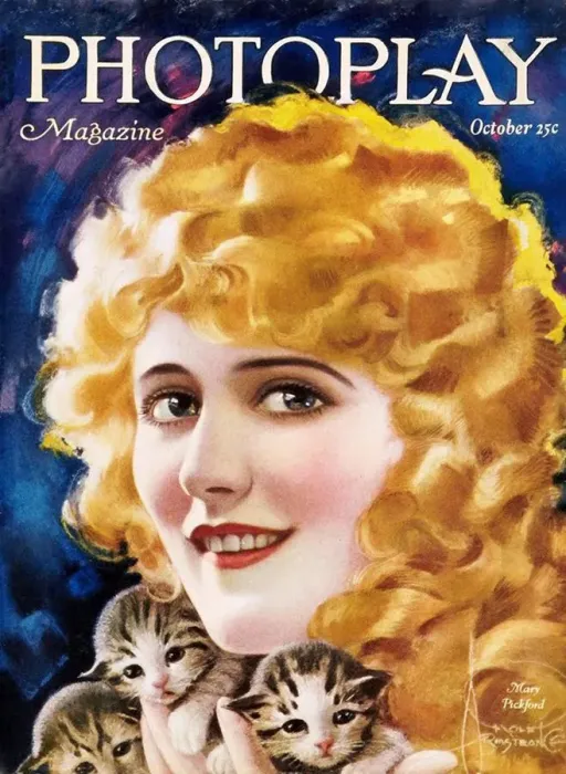 Framed Print : 1920s USA Photoplay Magazine Cover Framed Print : 1920s USA Photoplay Magazine Cover