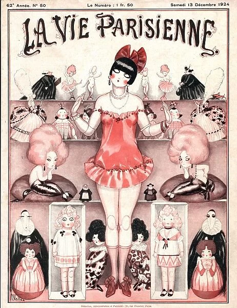 1924 1920s France erotica glamour la vie parisienne dolls art deco magazines clothing