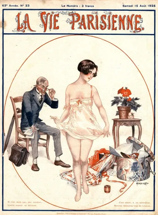 Framed Print : 1925 1920s France erotica glamour la vie parisienne dirty old men lecherous shopping Framed Print : 1925 1920s France erotica glamour la vie parisienne dirty old men lecherous shopping