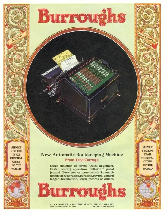 Framed Print : 1929 1920s USA equipment burroughs adding machines accountants Framed Print : 1929 1920s USA equipment burroughs adding machines accountants