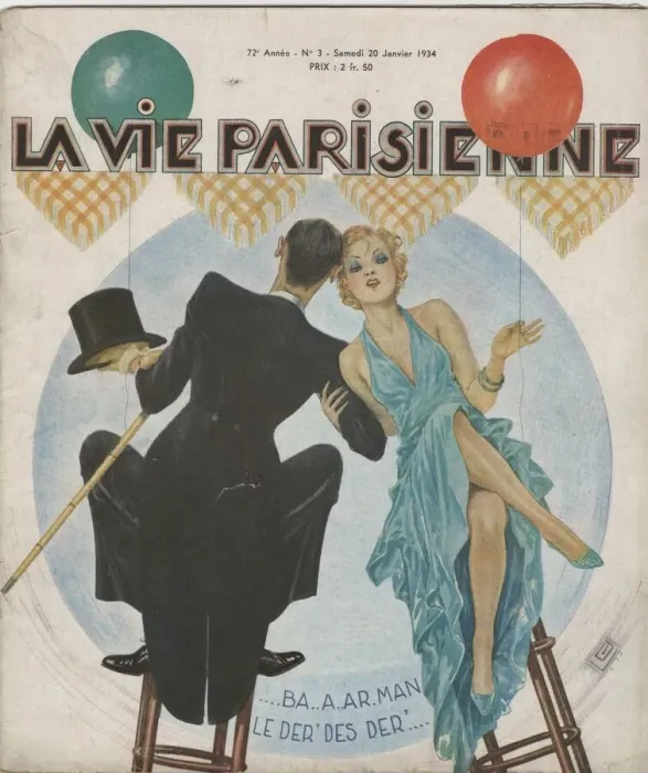 Framed Print : 1930s France La Vie Parisienne Magazine Cover Framed Print : 1930s France La Vie Parisienne Magazine Cover