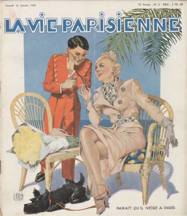 Framed Print : 1930s France La Vie Parisienne Magazine Cover Framed Print : 1930s France La Vie Parisienne Magazine Cover