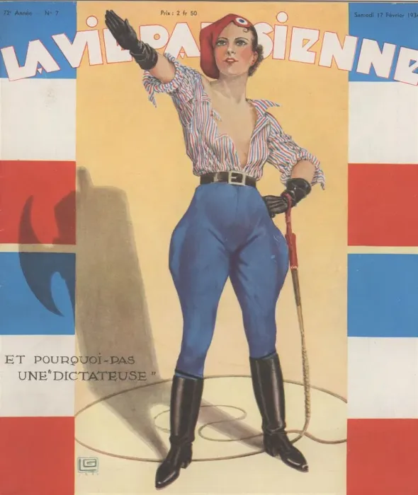 Framed Print : 1930s France La Vie Parisienne Magazine Cover