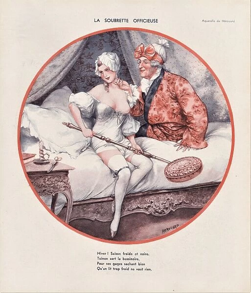 1930s France La Vie Parisienne Magazine Plate