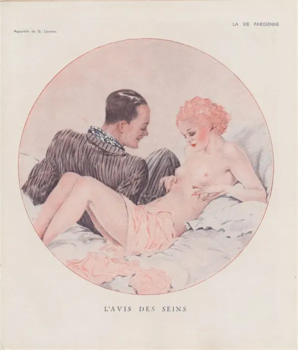 Framed Print : 1930s France La Vie Parisienne Magazine Plate