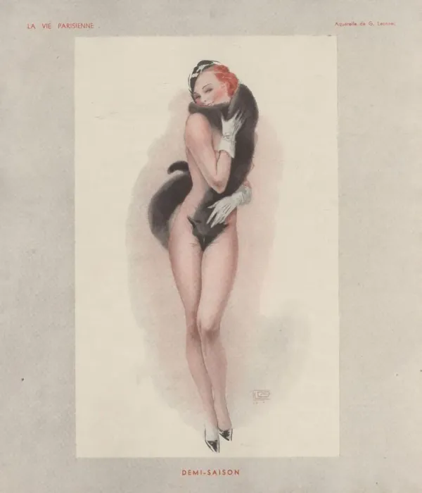 Framed Print : 1930s France La Vie Parisienne Magazine Plate