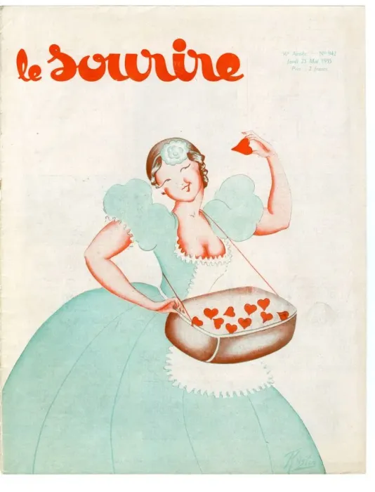 Framed Print : 1930s France Le Sourire Magazine Cover Framed Print : 1930s France Le Sourire Magazine Cover