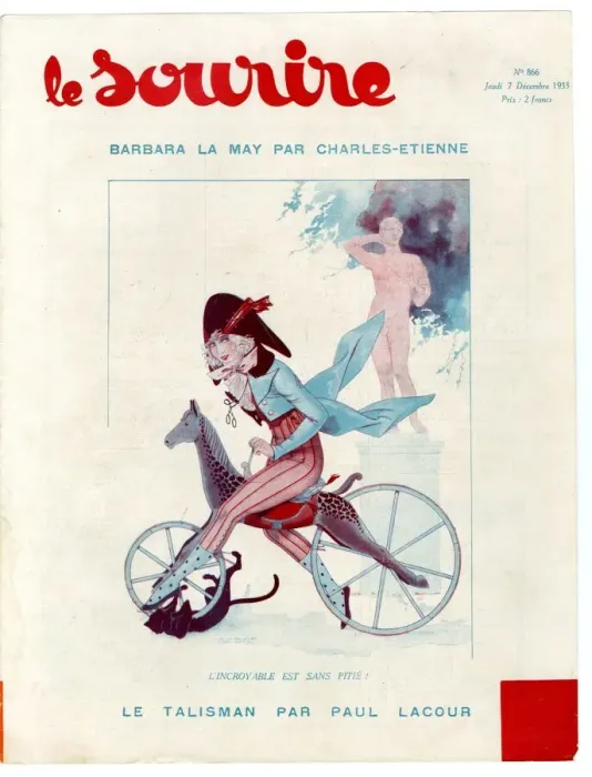 Framed Print : 1930s France Le Sourire Magazine Cover Framed Print : 1930s France Le Sourire Magazine Cover