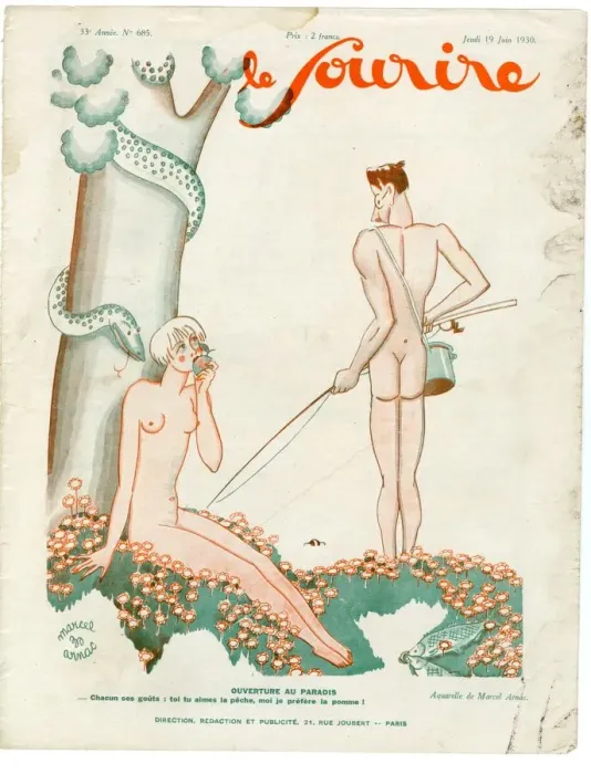 Framed Print : 1930s France Le Sourire Magazine Cover Framed Print : 1930s France Le Sourire Magazine Cover