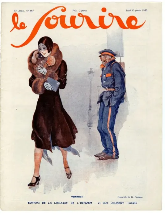 Framed Print : 1930s France Le Sourire Magazine Cover Framed Print : 1930s France Le Sourire Magazine Cover