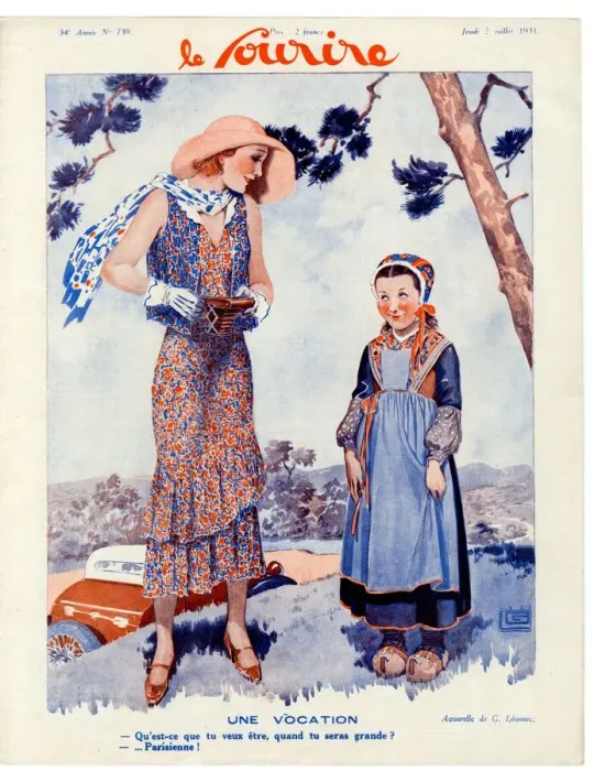 Framed Print : 1930s France Le Sourire Magazine Cover
