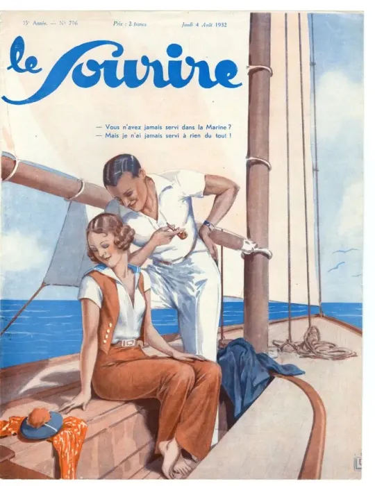 Framed Print : 1930s France Le Sourire Magazine Cover Framed Print : 1930s France Le Sourire Magazine Cover