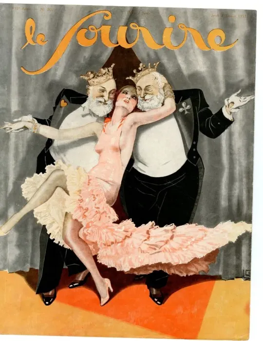 Framed Print : 1930s France Le Sourire Magazine Cover Framed Print : 1930s France Le Sourire Magazine Cover