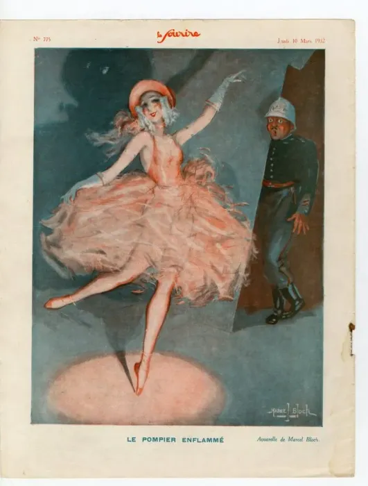 Framed Print : 1930s France Le Sourire Magazine Plate Framed Print : 1930s France Le Sourire Magazine Plate