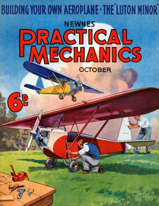 Framed Print : 1930s UK Practical Mechanics Magazine Cover