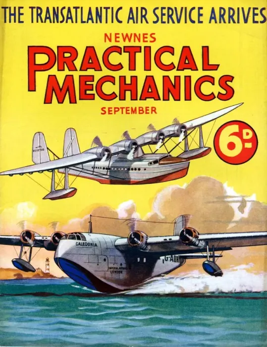 Framed Print : 1930s UK Practical Mechanics Magazine Cover