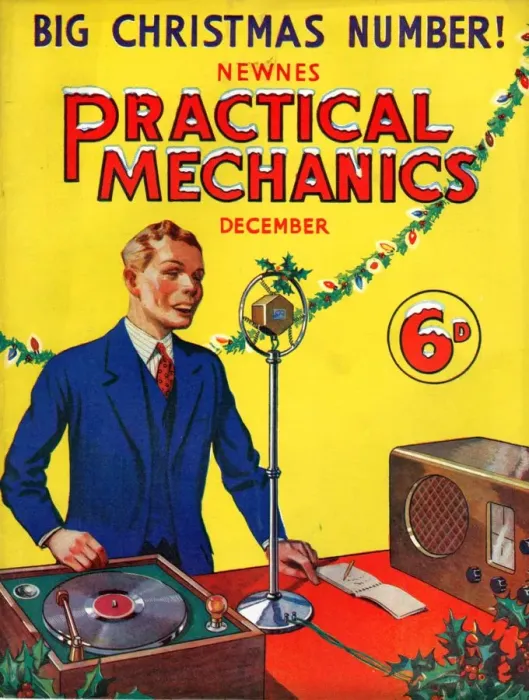 Framed Print : 1930s UK Practical Mechanics Magazine Cover
