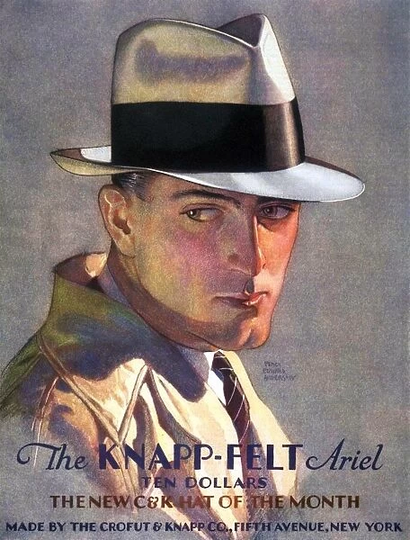 1930s USA mens knapp-felt hats