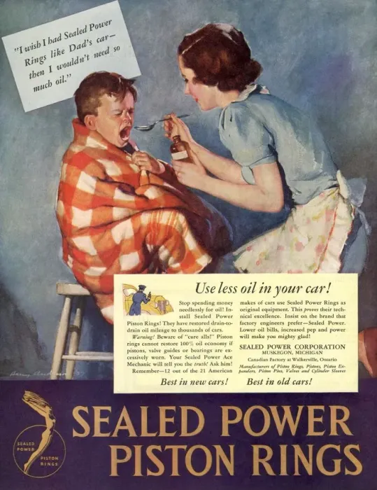 Framed Print : 1938 1930s USA taking giving medicine sealed piston rings medical Framed Print : 1938 1930s USA taking giving medicine sealed piston rings medical