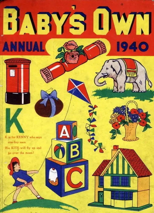Framed Print : 1940 1940s UK babies own annualss baby Framed Print : 1940 1940s UK babies own annualss baby