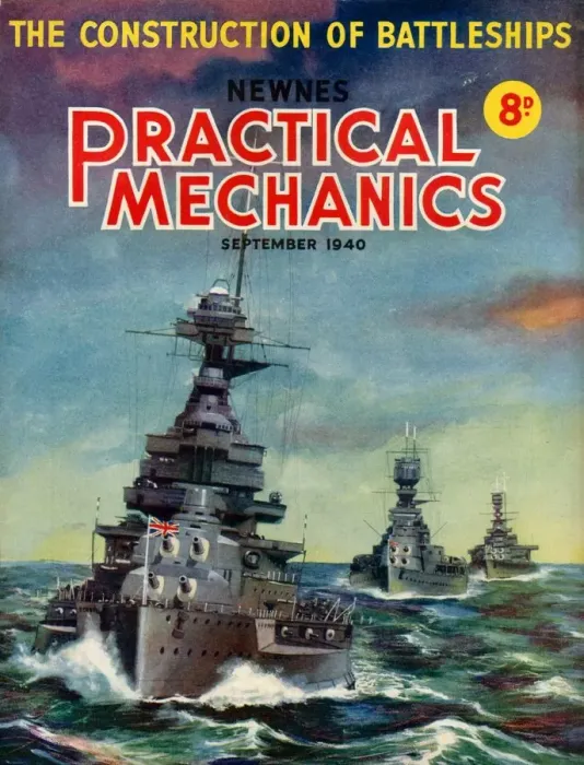 Framed Print : 1940s UK Practical Mechanics Magazine Cover Framed Print : 1940s UK Practical Mechanics Magazine Cover