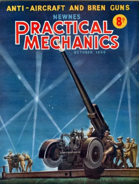 Framed Print : 1940s UK Practical Mechanics Magazine Cover Framed Print : 1940s UK Practical Mechanics Magazine Cover