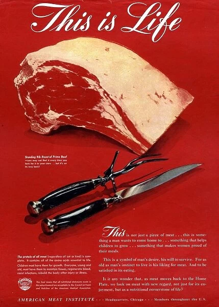 1940s USA meat. 1940s. USA. meat