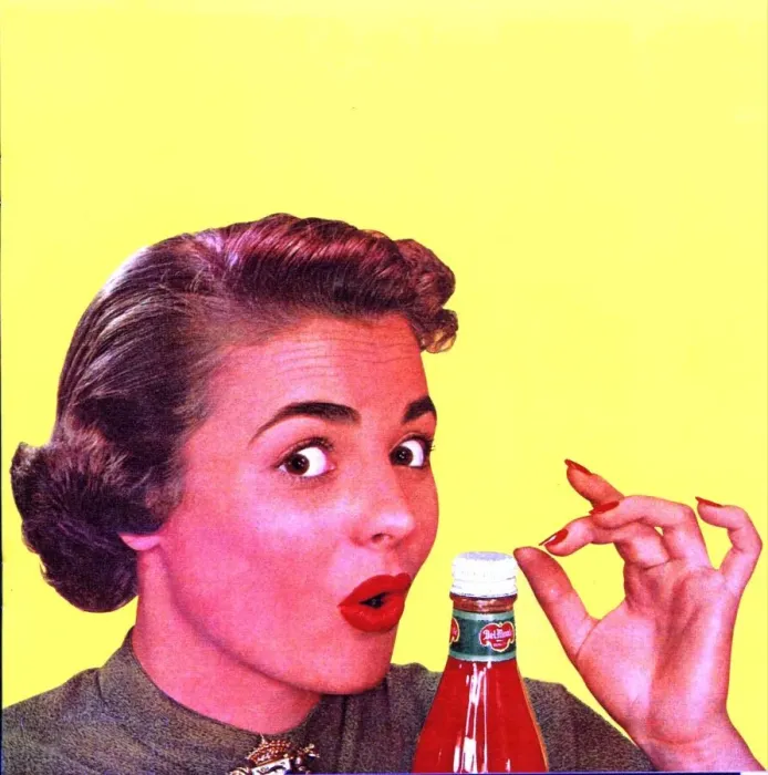 Framed Print : 1950s USA catsup tomato sauce lids mrs mills ketchup housewives housewife sexism Framed Print : 1950s USA catsup tomato sauce lids mrs mills ketchup housewives housewife sexism